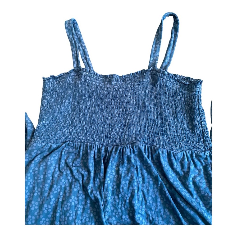 Isabel Maternity Blue Smocked Floral Jumpsuit - Size XXL - Picture 5 of 6